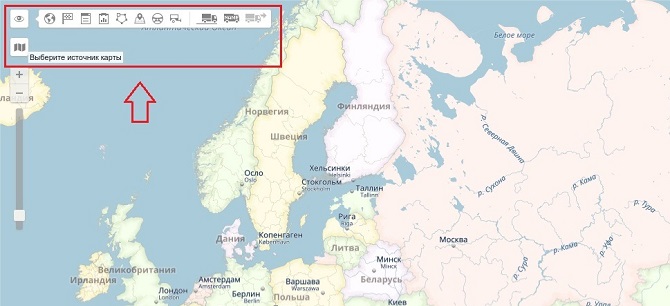 Перенос инструментом на карте в системе Wialon