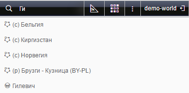 Поиск на карте в системе Wialon